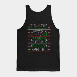 Philly Philly Philadelphia Ugly Christmas Sweater Design Tank Top